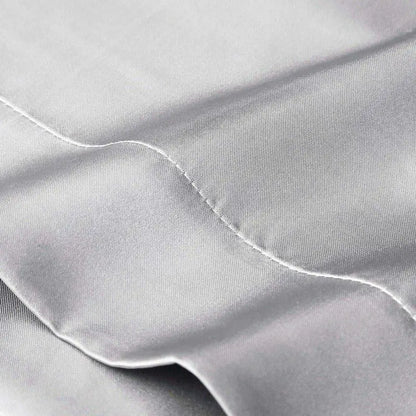 2Pcs Polyester Pillowcase Pure Color Satin Pillowcases Soft Breathable Smooth Cooling Comfortable Pillow Covers for Sleeping