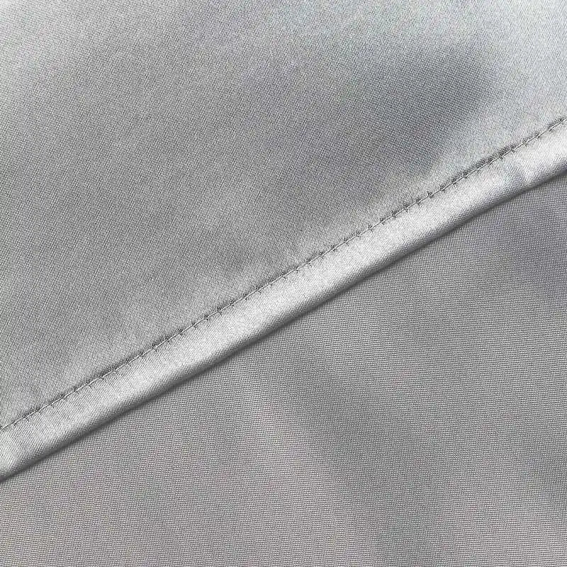 2Pcs Polyester Pillowcase Pure Color Satin Pillowcases Soft Breathable Smooth Cooling Comfortable Pillow Covers for Sleeping