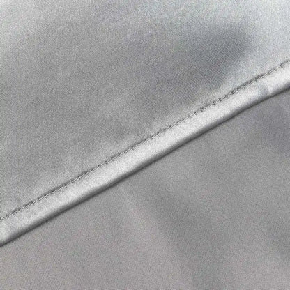 2Pcs Polyester Pillowcase Pure Color Satin Pillowcases Soft Breathable Smooth Cooling Comfortable Pillow Covers for Sleeping