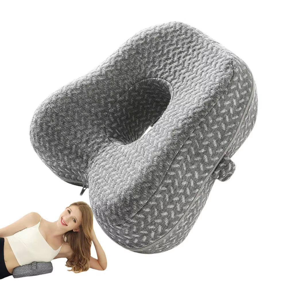 Spine Alignment Pillow Side Sleeping Pillows Spine Alignment Pillow between Leg Pillow Knee Support Pillows Soft Memory Foam